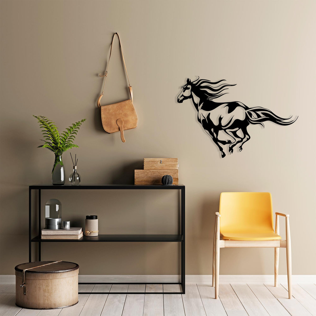 Metal Horse Wall Decor bedroom interior styling