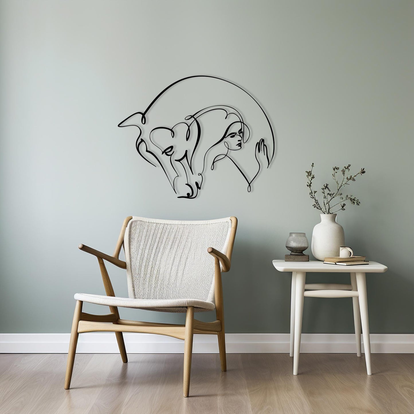 Modern Metal Wall Art bedroom interior styling