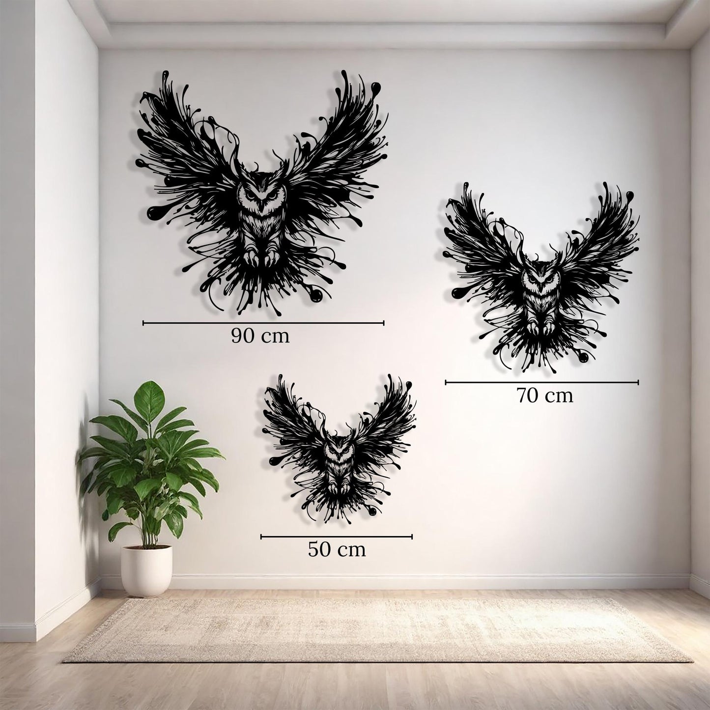 Black Metal Wall Art, Abstract Wave Sculpture, Large Modern Decor, Minimalist Industrial Housewarming Gift | Wallsignature