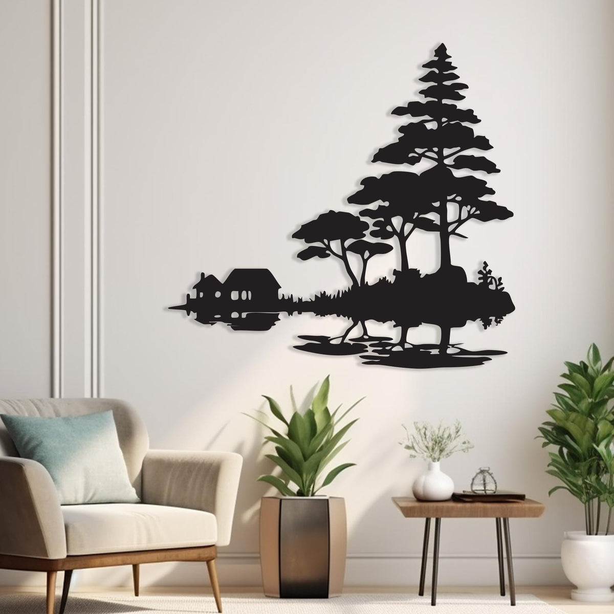 Metal Wall Art bedroom interior styling