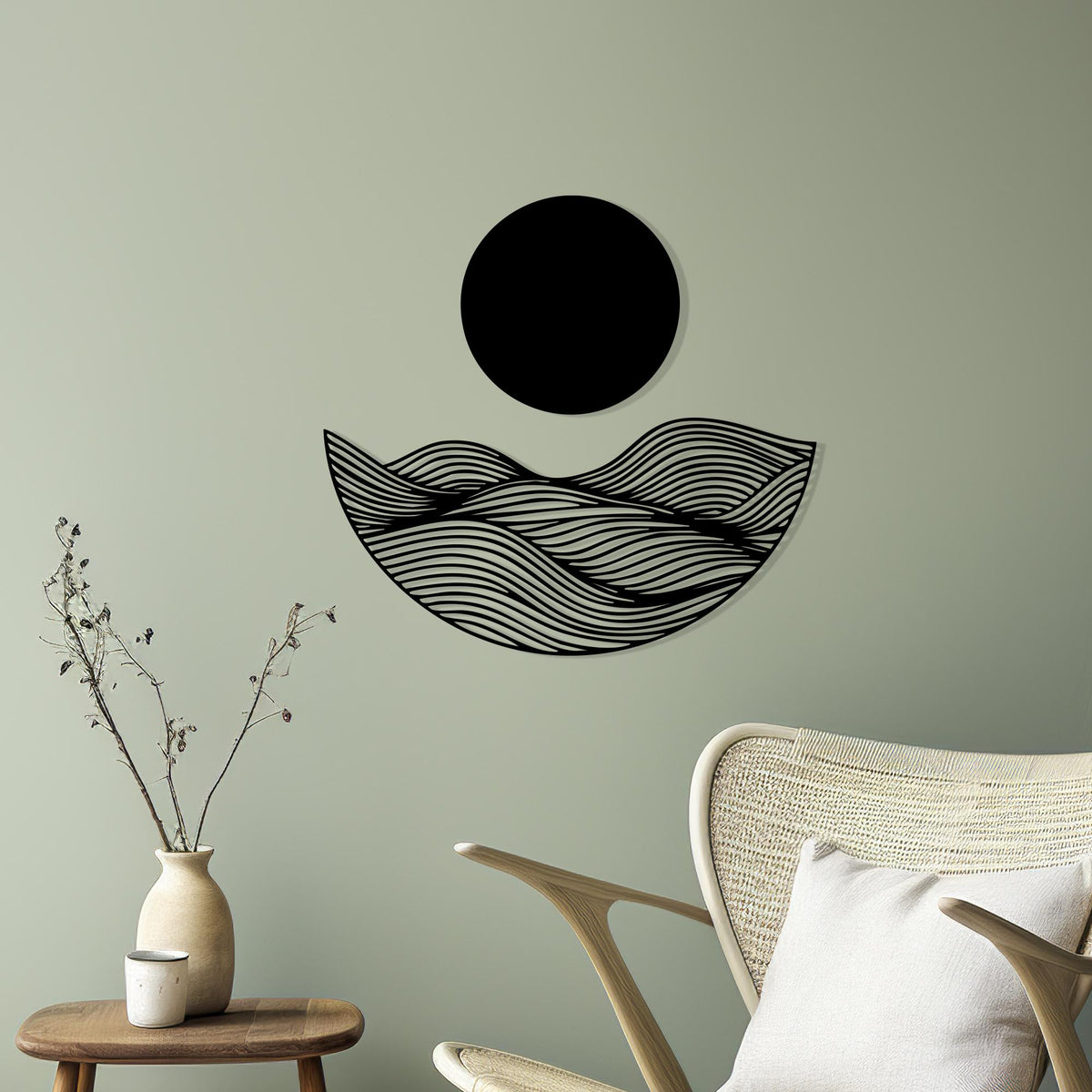 Metal Wall Art bedroom interior styling