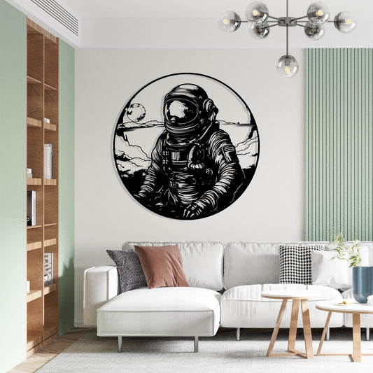 Astronaut Metal Wall Art – Space Decor for Kids Room & Sci-Fi Fans | Wallsignature