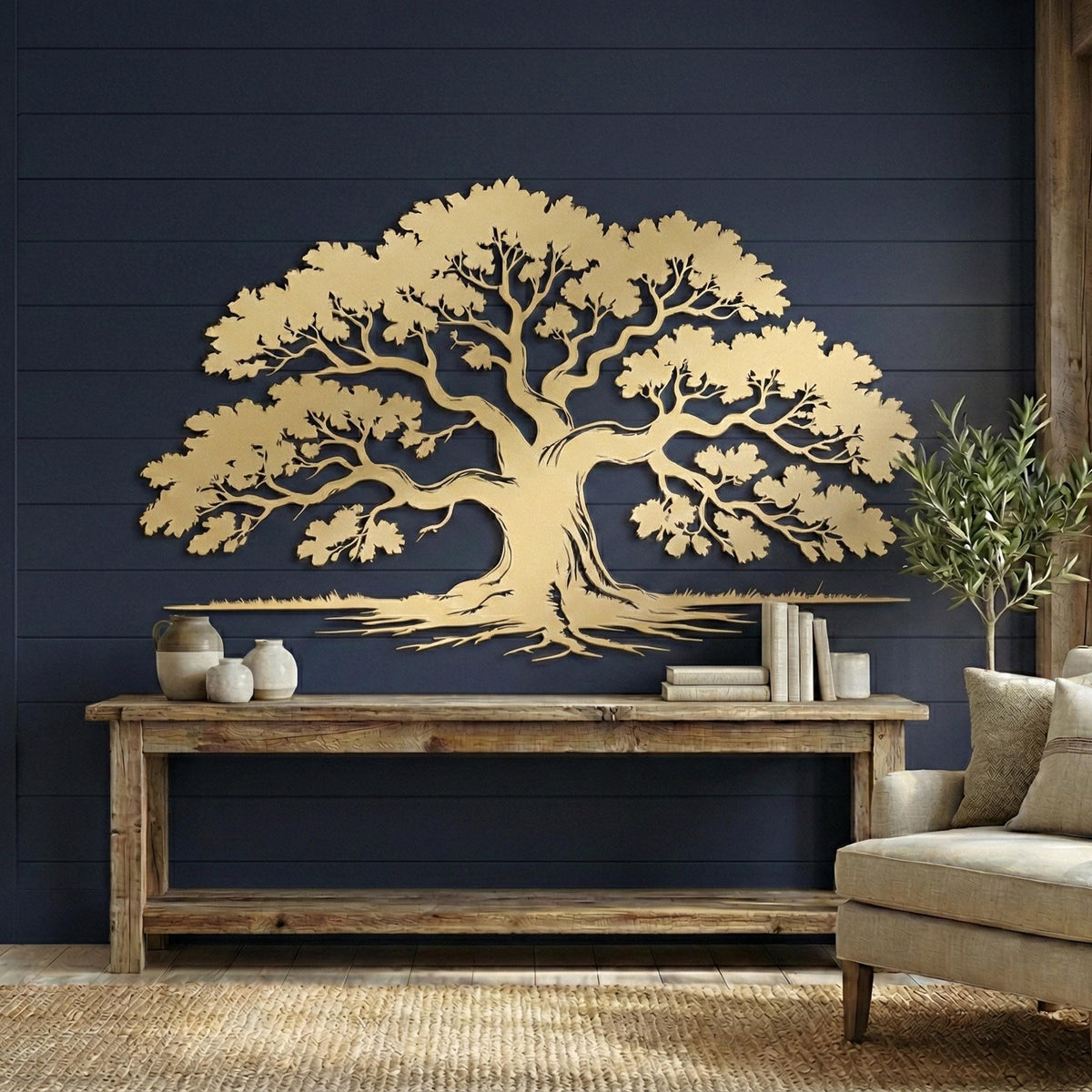 Metal Tree of Life Wall Art bedroom interior styling