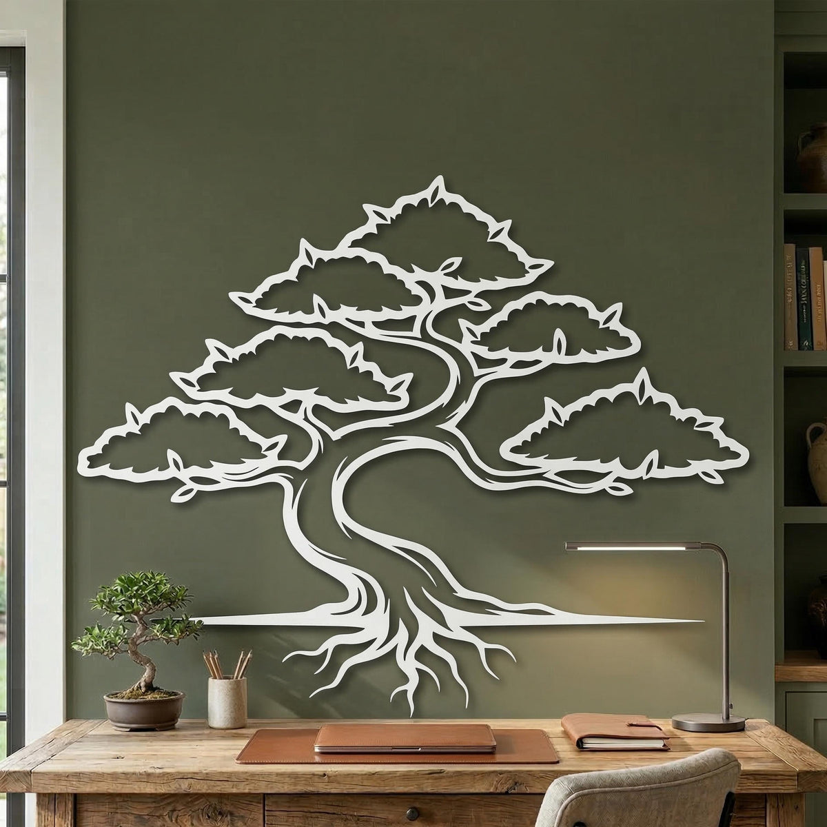 Metal Bonsai Tree Wall Art bedroom interior styling