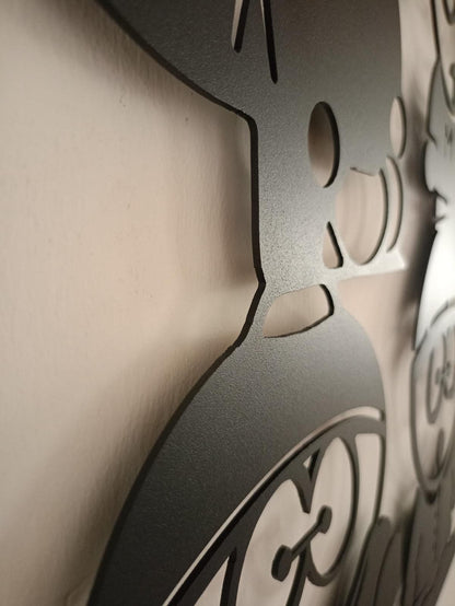 Mountain Metal Wall Art bedroom interior styling