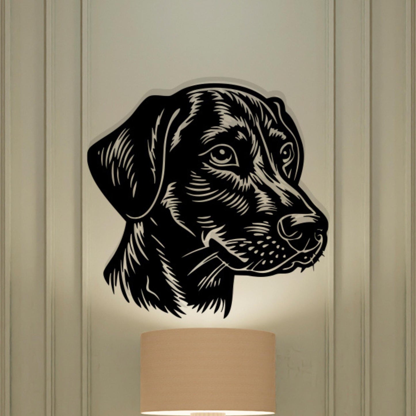 Labrador Metal Wall Art, Dog Silhouette, Modern Home Decor | Wallsignature