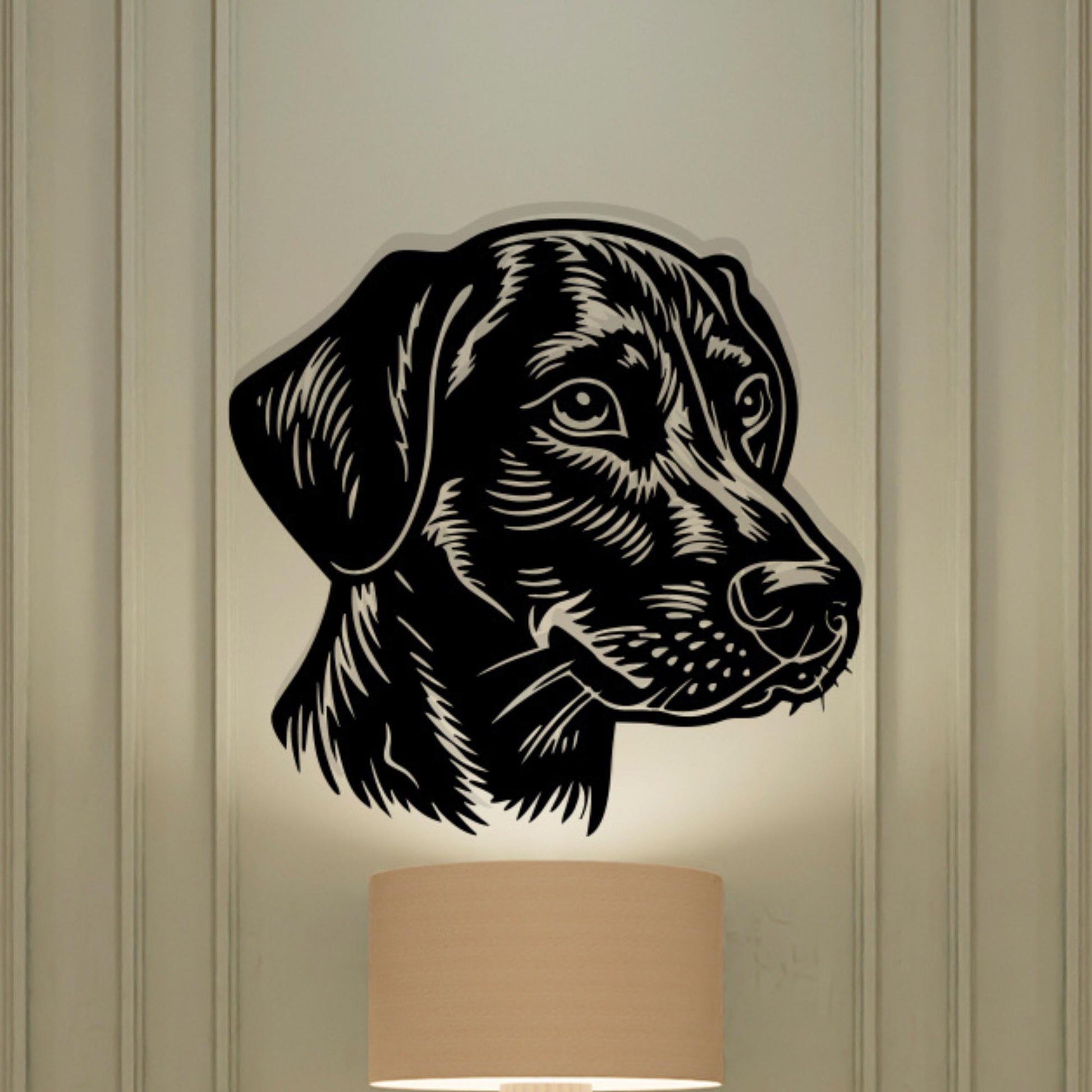 Labrador Metal Wall Art, Dog Silhouette, Modern Home Decor | Wallsignature
