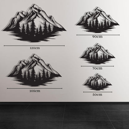 Metal Mountain Wall Art colour options for the metal panel
