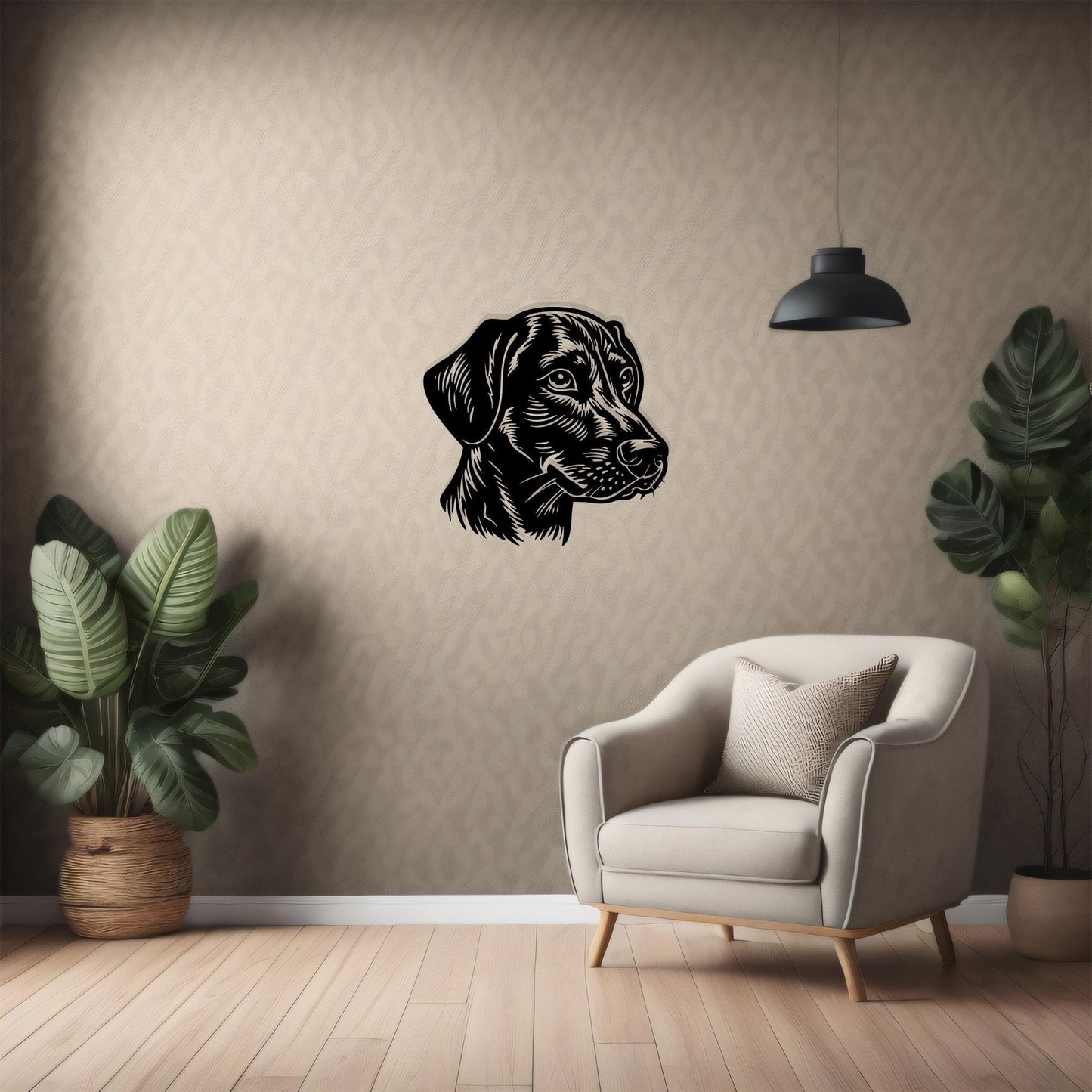 Labrador Metal Wall Art, Dog Silhouette, Modern Home Decor | Wallsignature