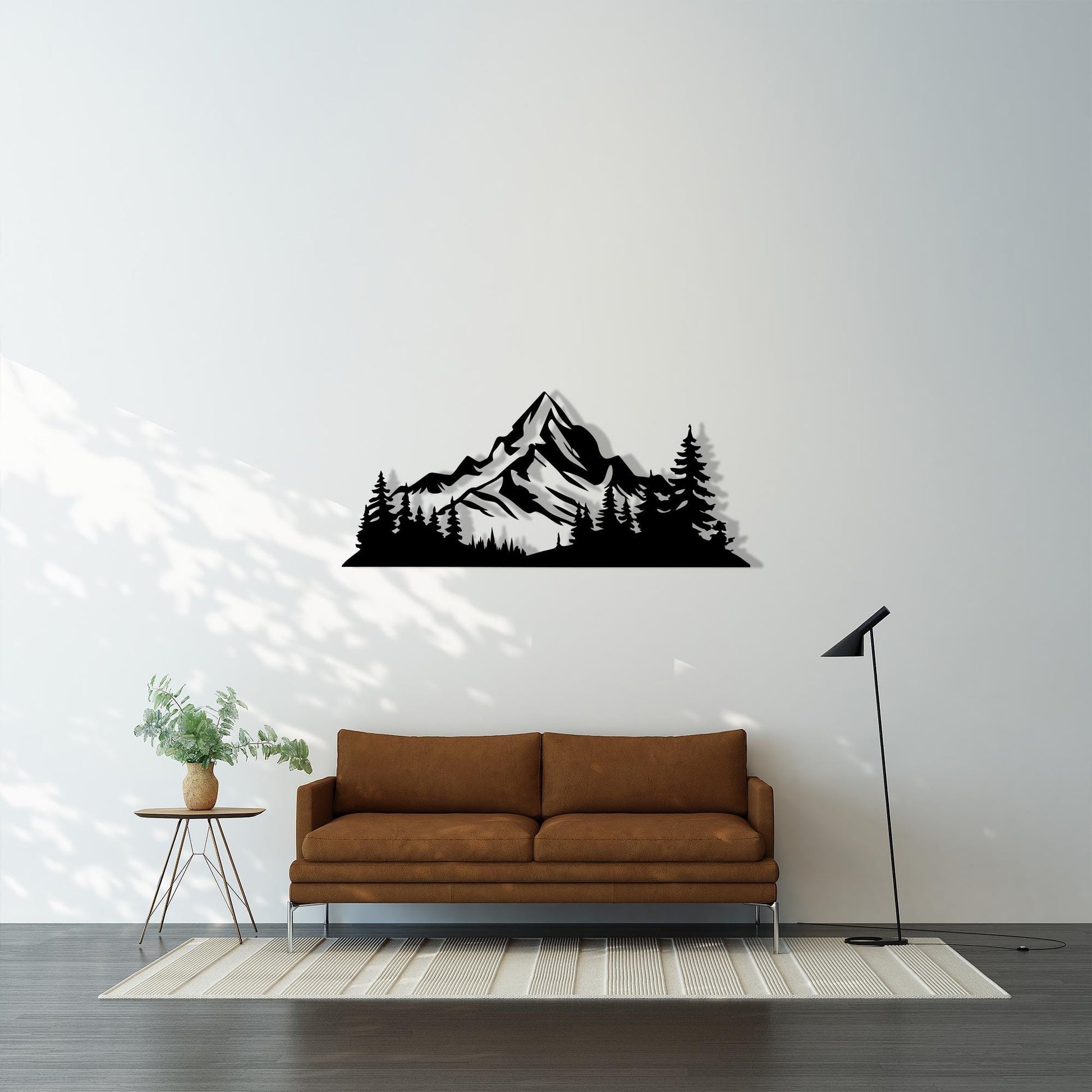 Black Mountain Metal Wall Art colour options for the metal panel