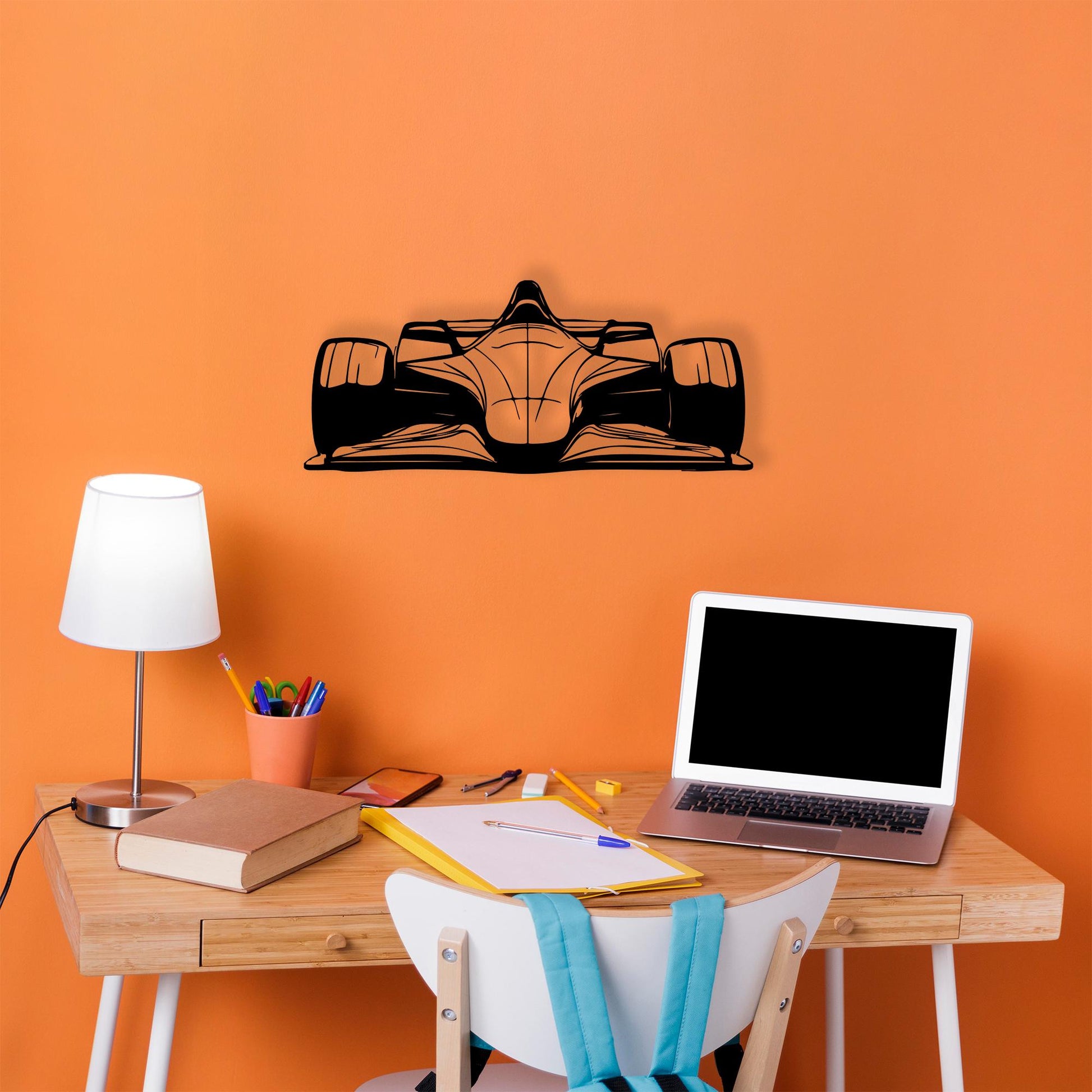 Metal Formula One Car Wall Art, Racing Decor for Man Cave | Wallsignature