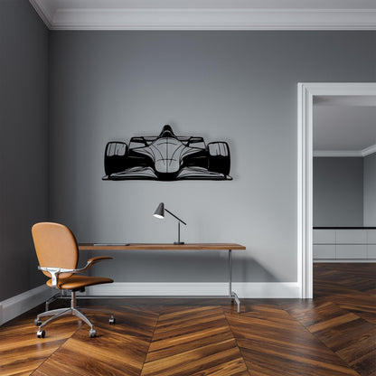 Metal Formula One Car Wall Art detail of the metal edge