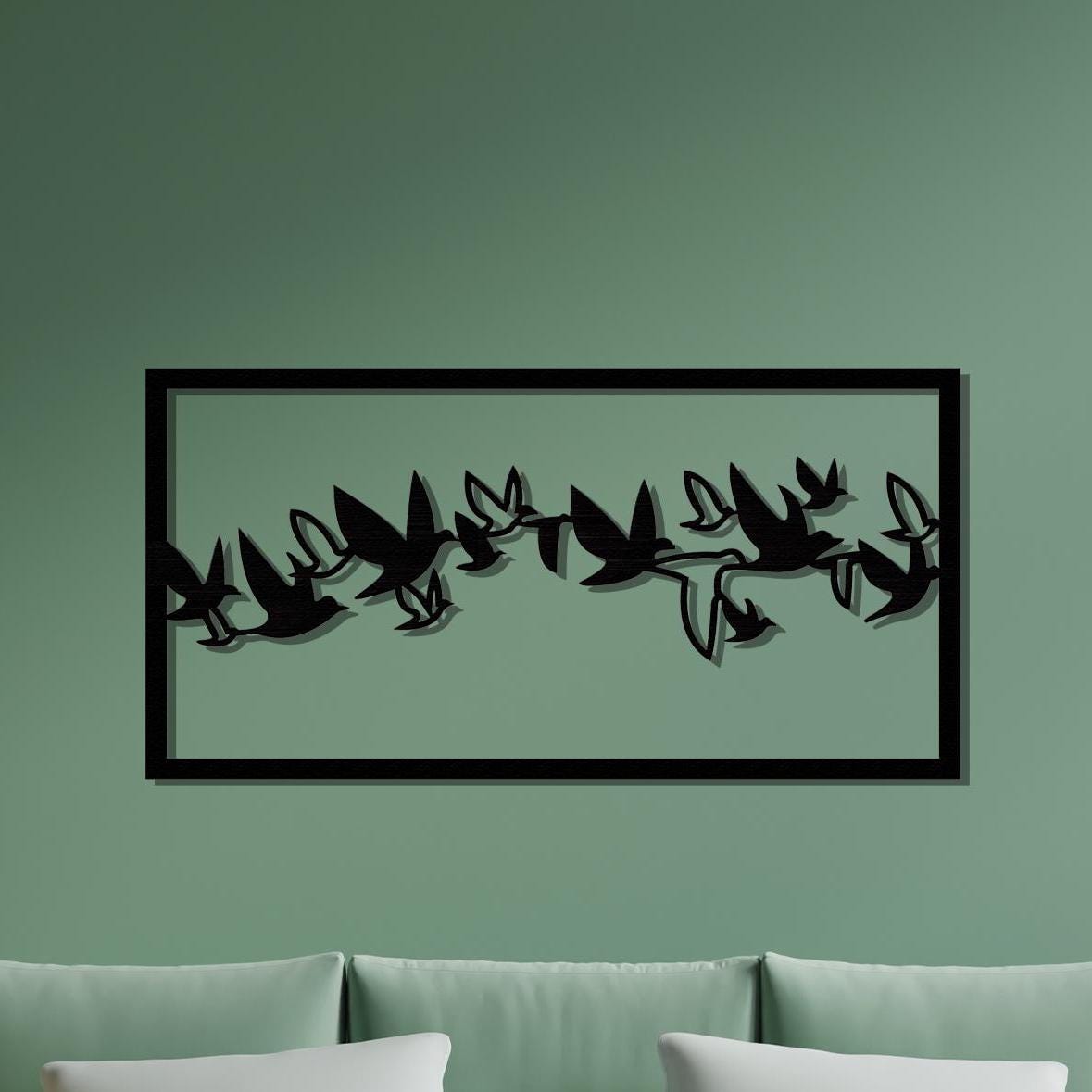 Metal Bird Wall Decor, Modern Minimalist Art | Wallsignature