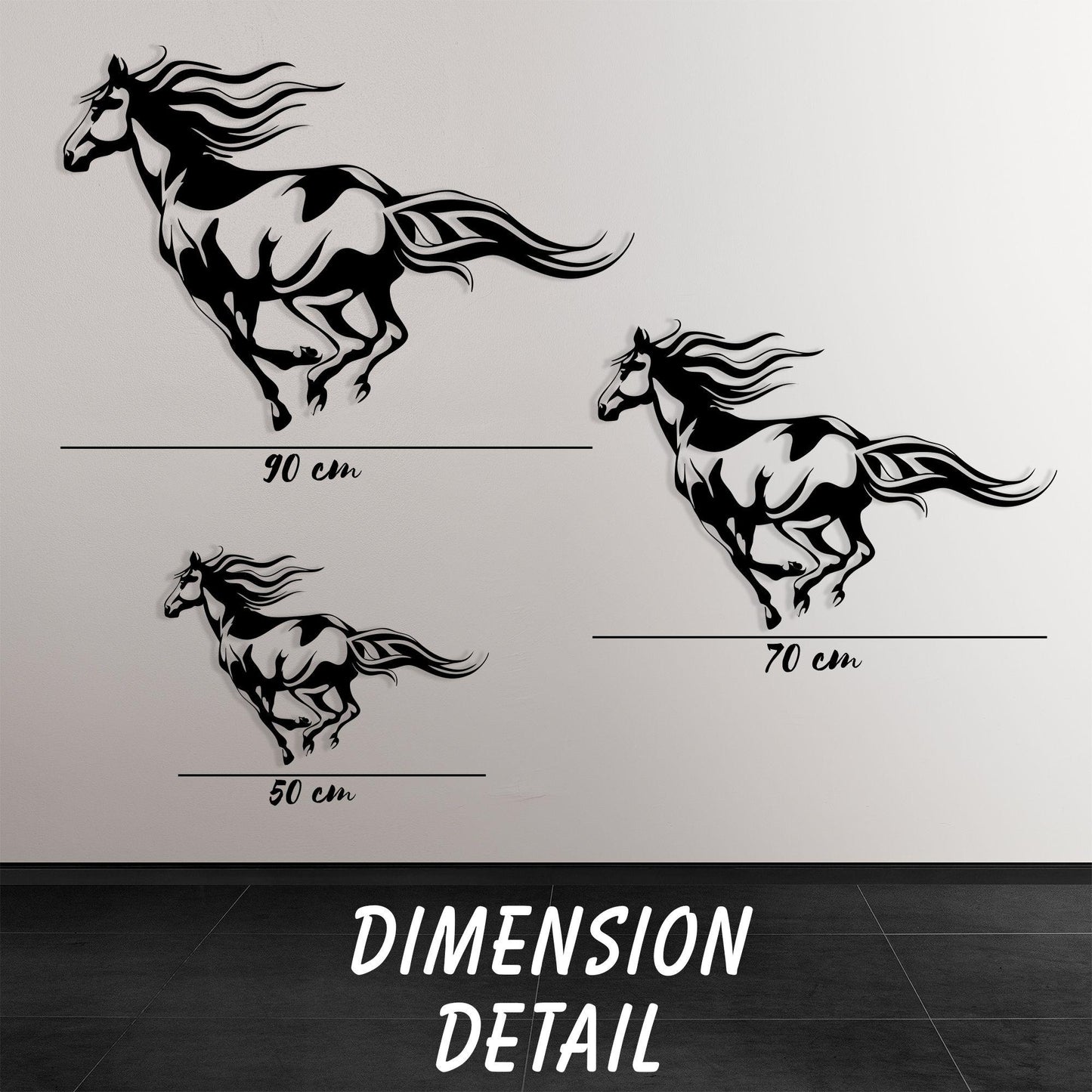 Metal Horse Wall Decor, Galloping Stallion Silhouette Art, Minimalist Animal Hanging, Farmhouse Gift