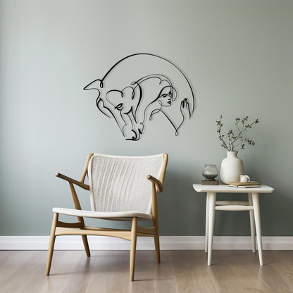 Modern Metal Wall Art bedroom interior styling