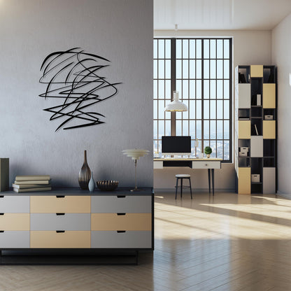 Abstract Metal Wall Art colour options for the metal panel