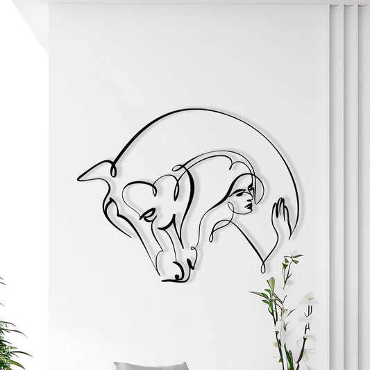 Modern Metal Wall Art – laser-cut steel wall decor