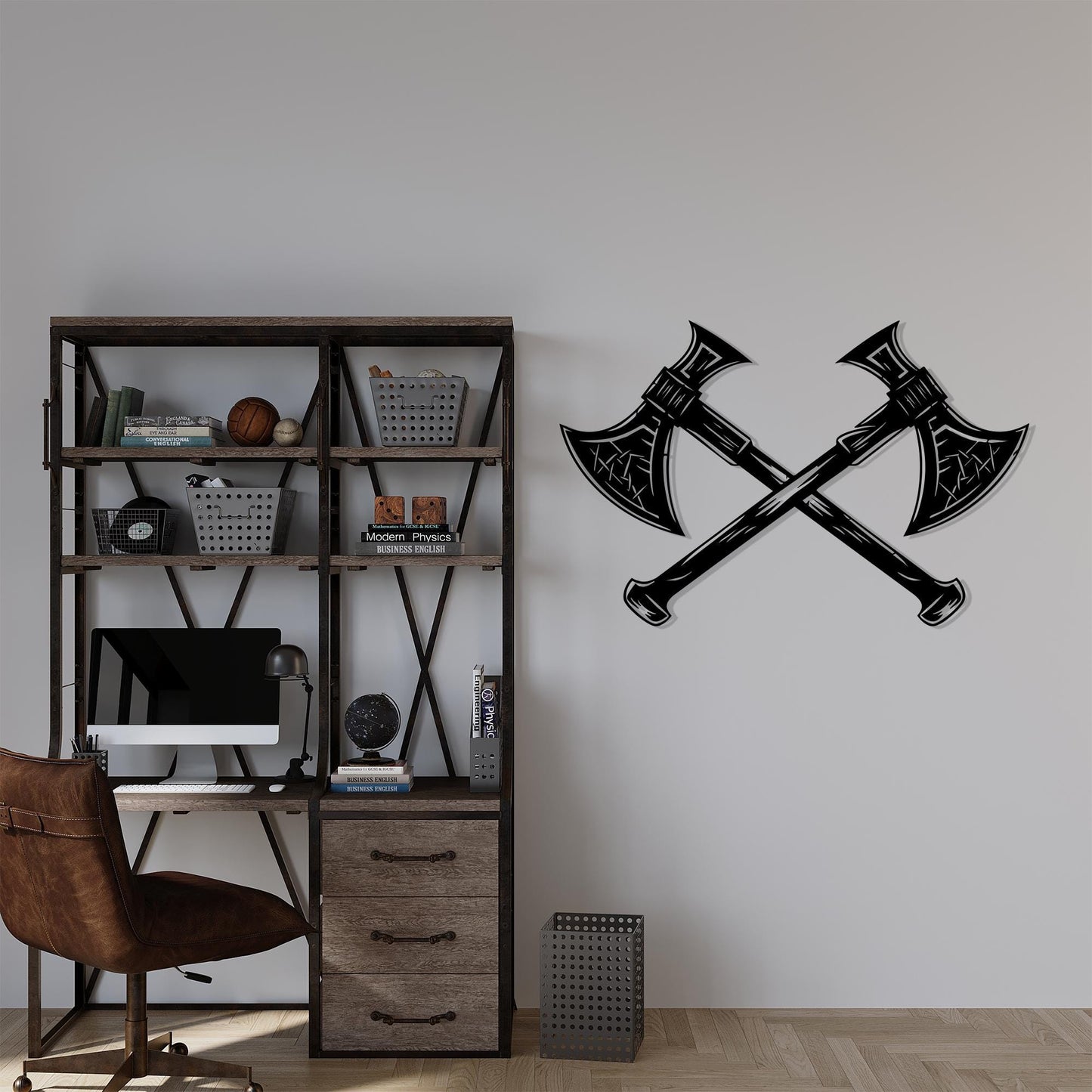 Viking Axe Metal Wall Art – Norse Warrior Nordic Decor | Wallsignature