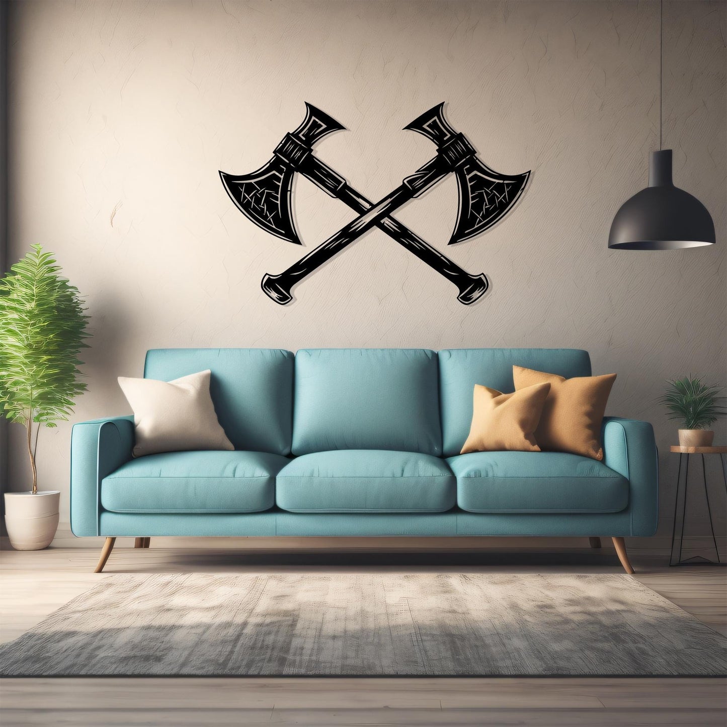 Viking Axe Metal Wall Art – Norse Warrior Nordic Decor | Wallsignature