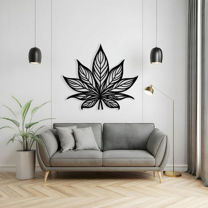 Lotus Flower Metal Wall Art hanging hardware and mounting detail