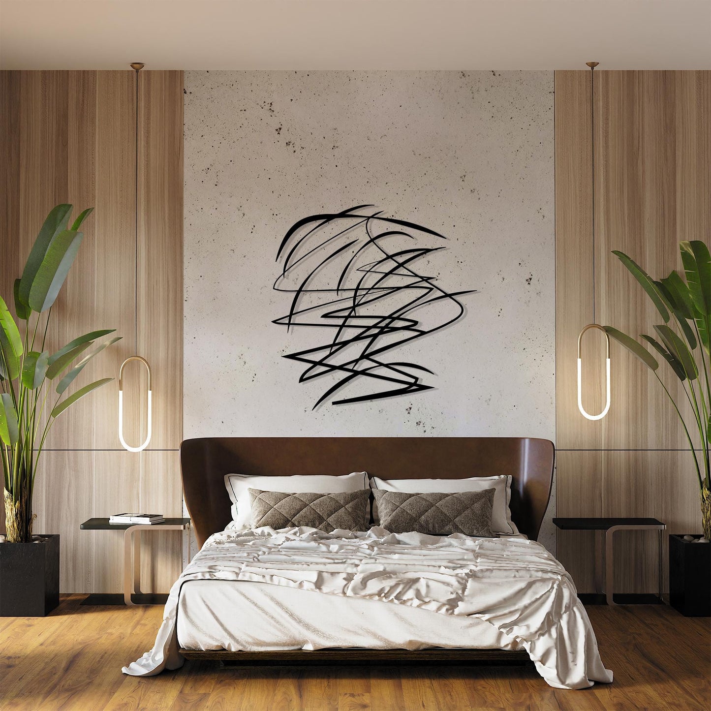 Abstract Metal Wall Art, Geometric Modern Decor, Unique Birthday Gift