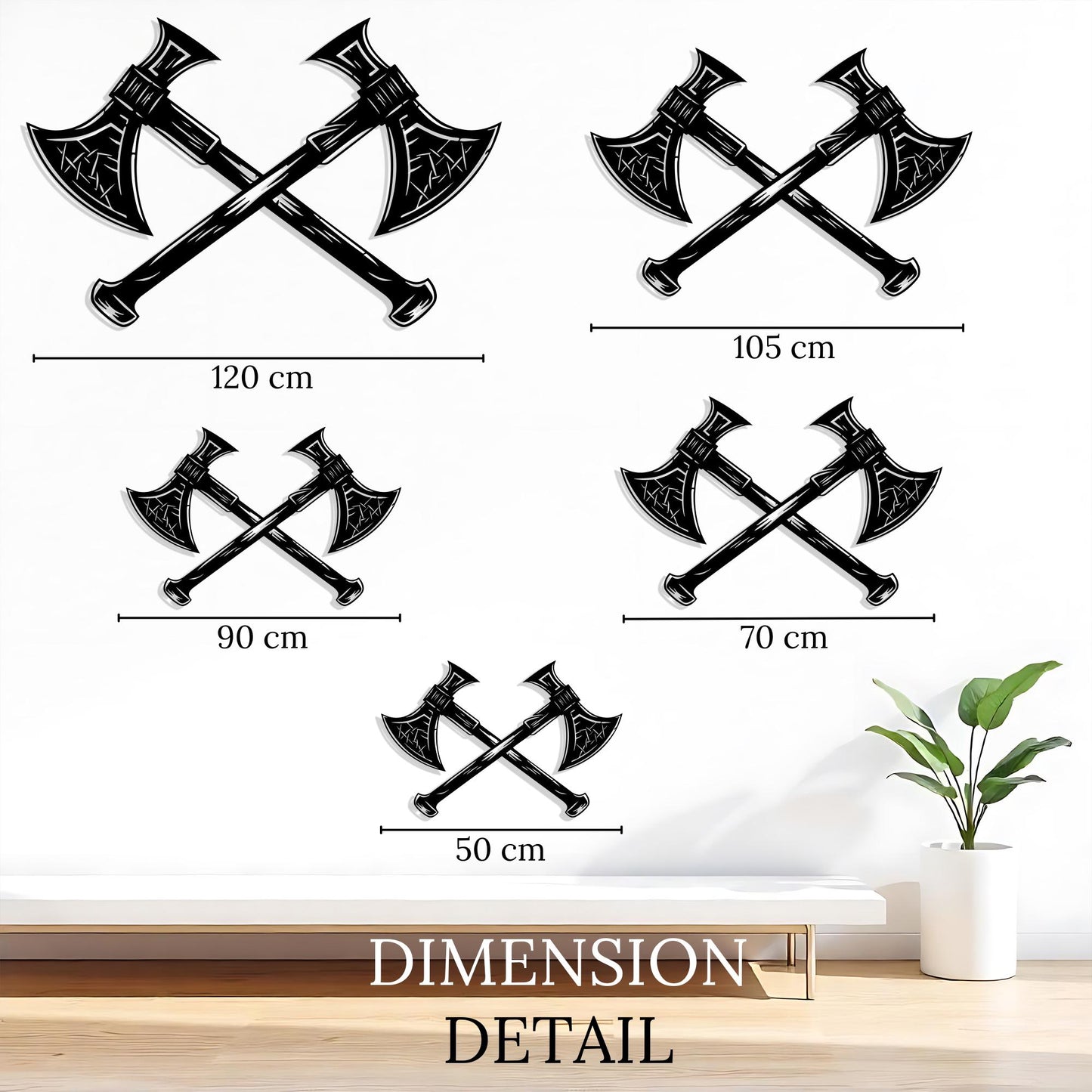 Viking Axe Metal Wall Art – Norse Warrior Nordic Decor | Wallsignature