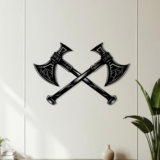 Viking Axe Metal Wall Art – Norse Warrior Nordic Decor | Wallsignature