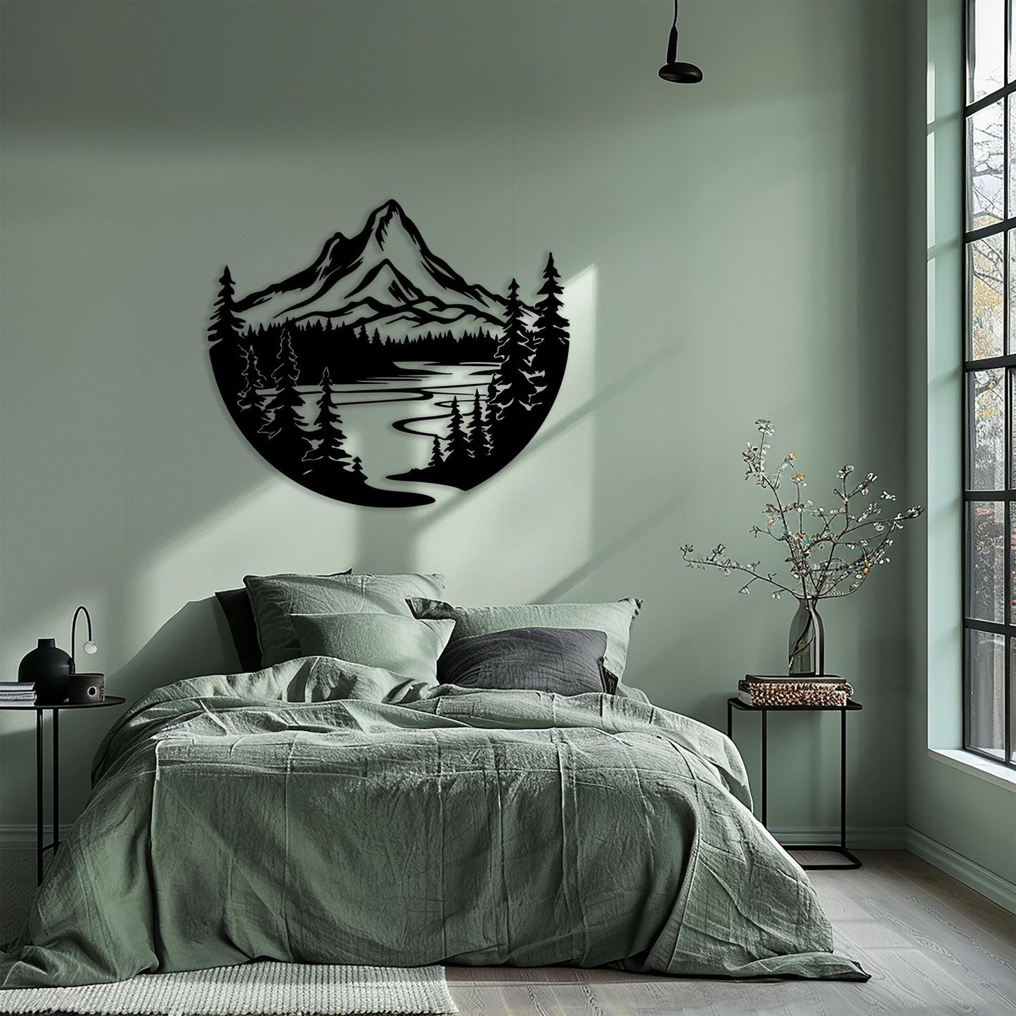 Mountain Metal Wall Art colour options for the metal panel