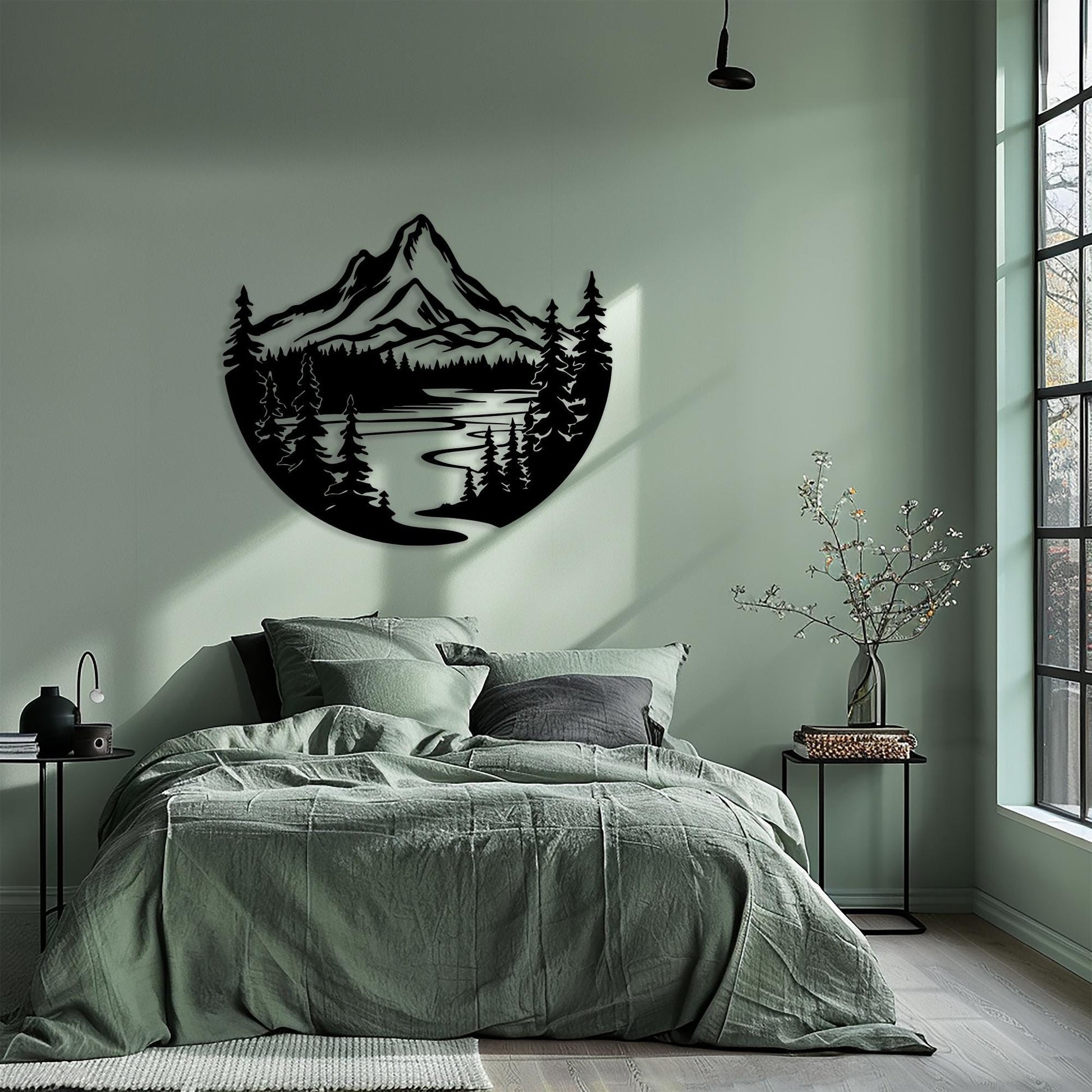 Mountain Metal Wall Art colour options for the metal panel