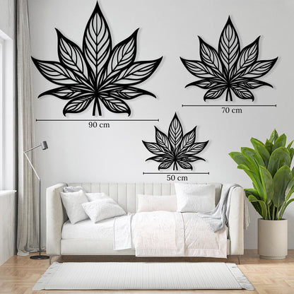 Lotus Flower Metal Wall Art close-up of the powder-coated finish