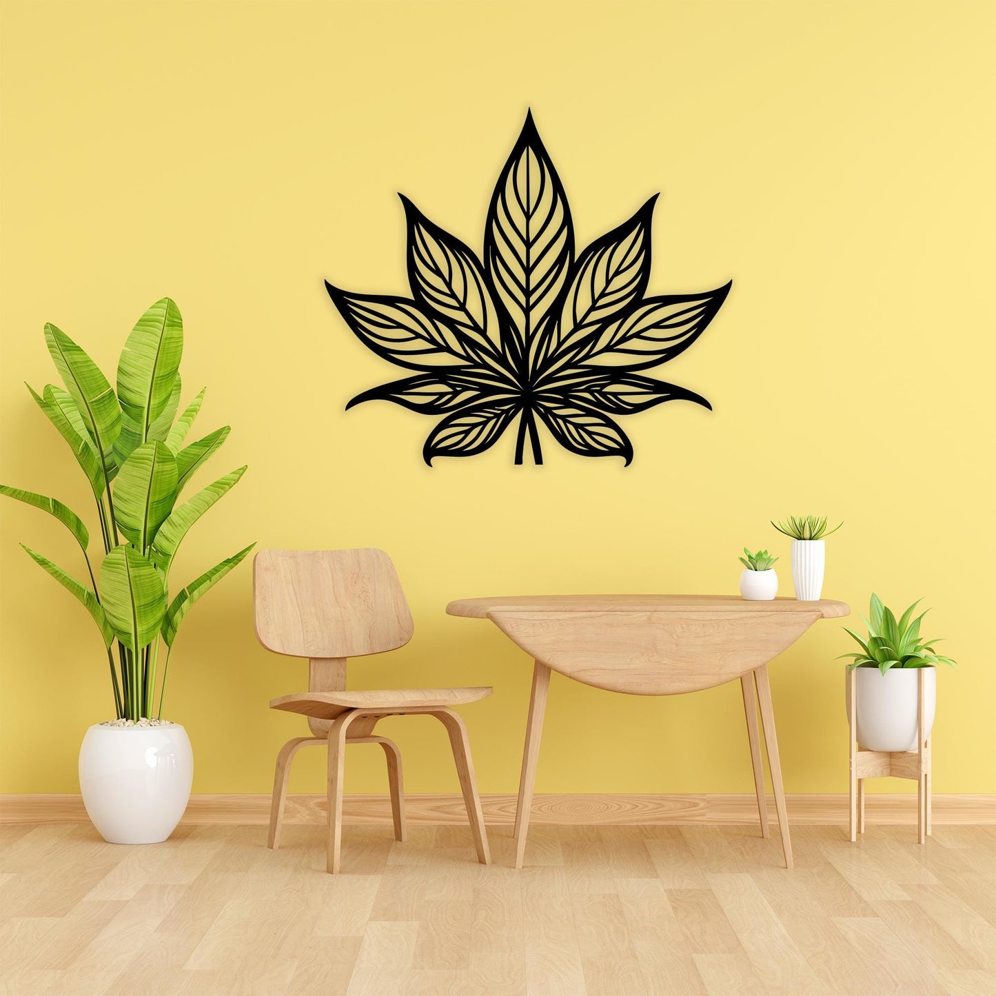 Lotus Flower Metal Wall Art styled above a sofa