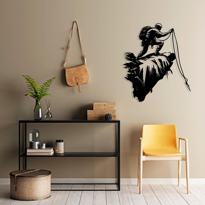 Rock Climber Metal Wall Art colour options for the metal panel