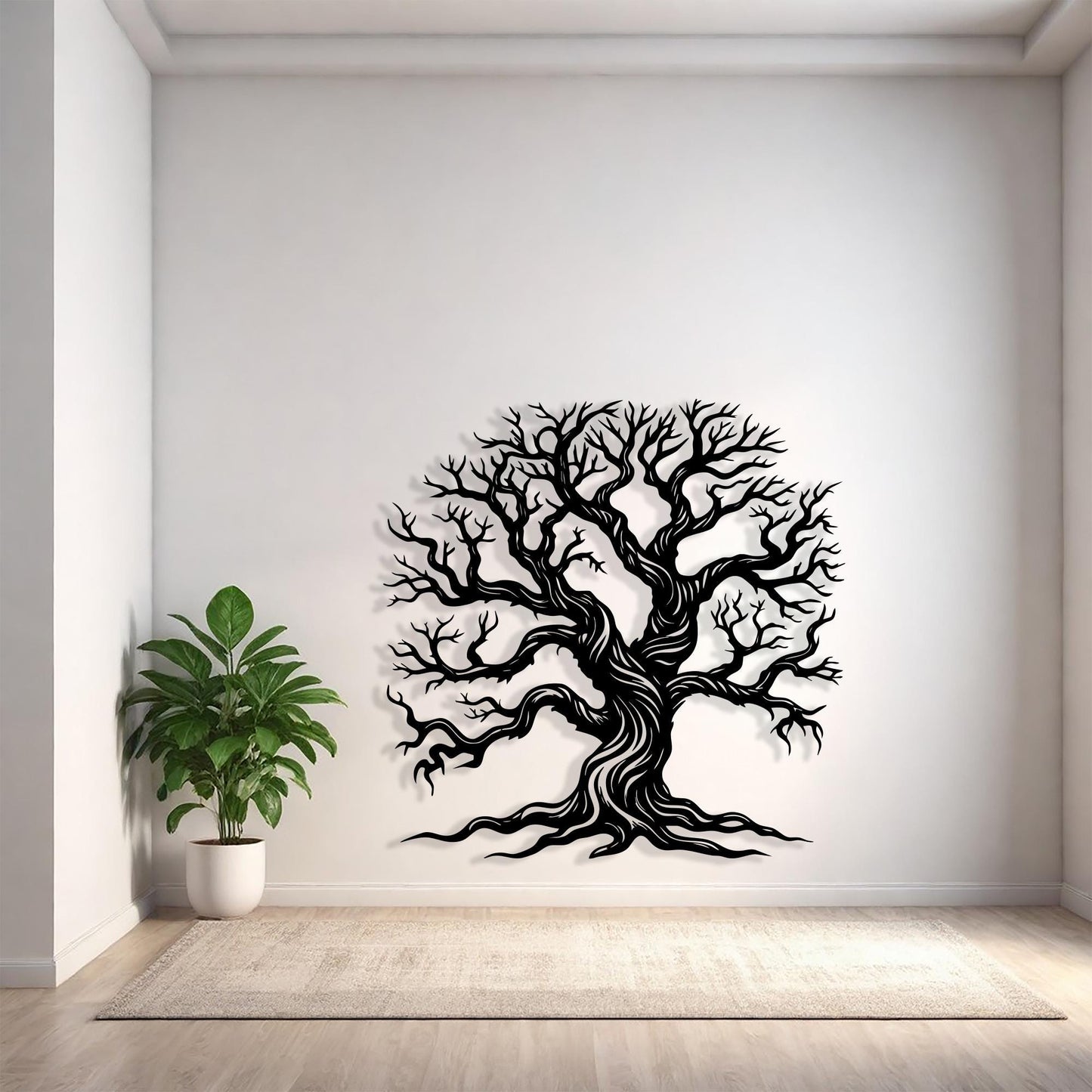 Gothic Tree of Life Metal Wall Art, Large Rustic Branch Decor, Unique Housewarming Gift