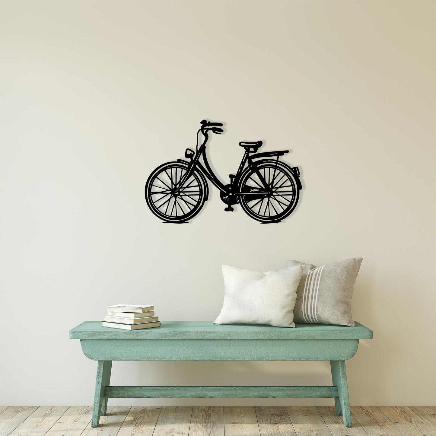 Bicycle Black Metal Wall Art bedroom interior styling