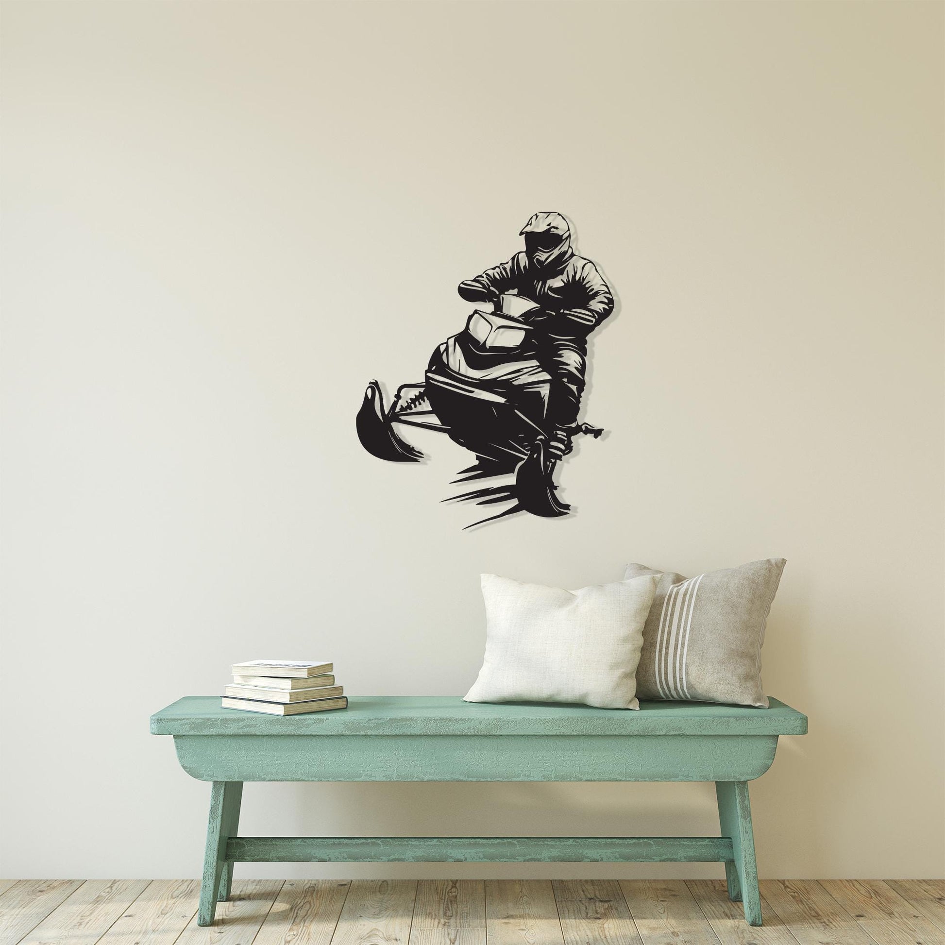 Snowmobile Metal Wall Art - Winter Sports Cabin Decor, Unique Birthday Gift | Wallsignature