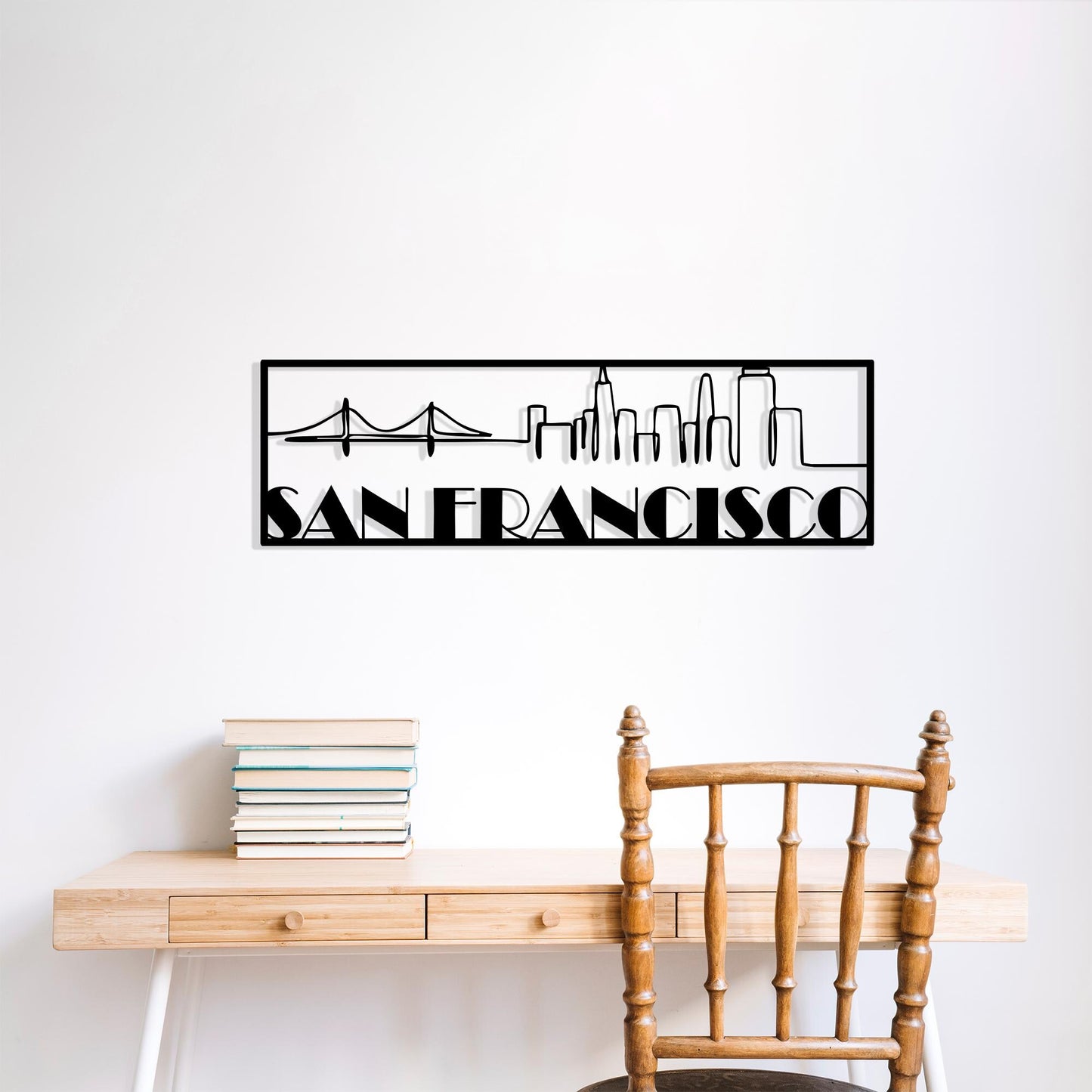 San Francisco Skyline Metal Wall Art, Modern Industrial Home Decor | Wallsignature