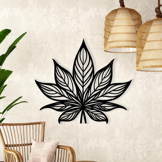 Lotus Flower Metal Wall Art – laser-cut steel wall decor