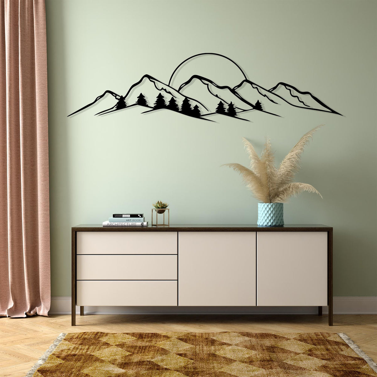 Mountain Metal Wall Art colour options for the metal panel