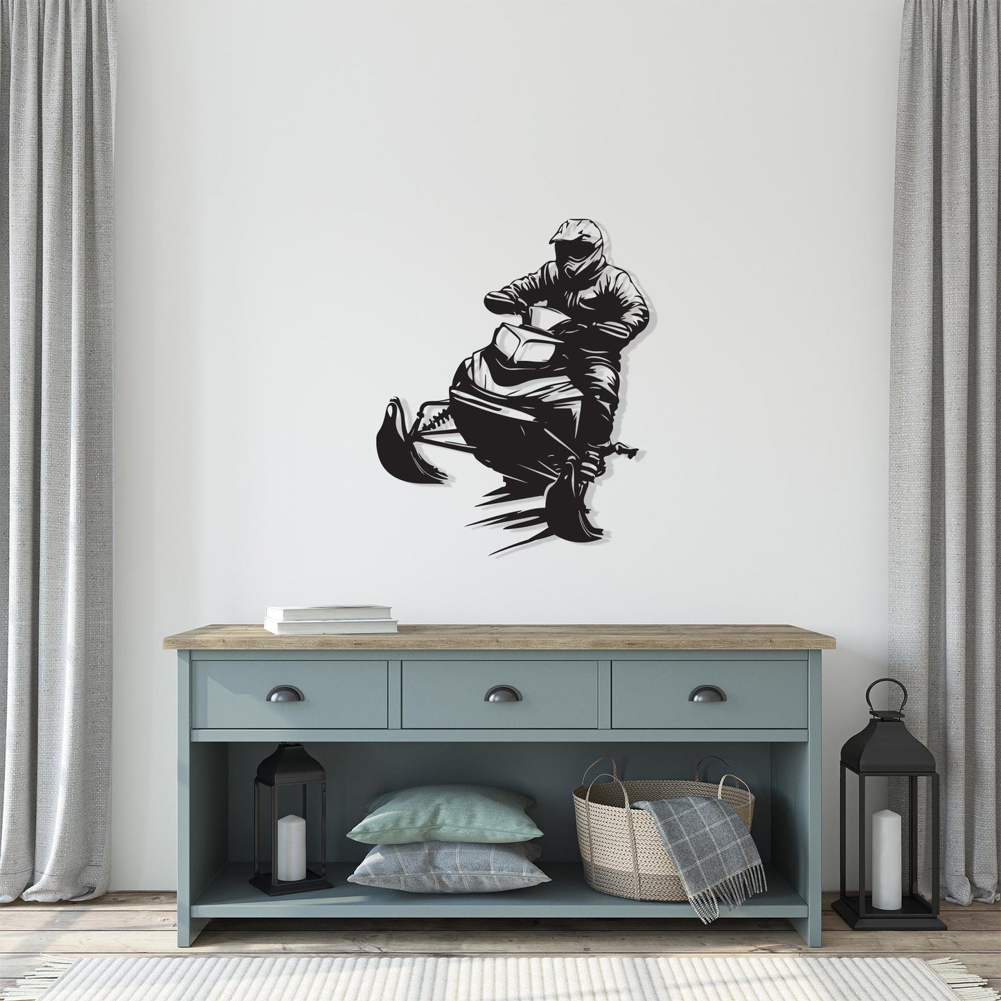 Snowmobile Metal Wall Art - Winter Sports Cabin Decor, Unique Birthday Gift | Wallsignature