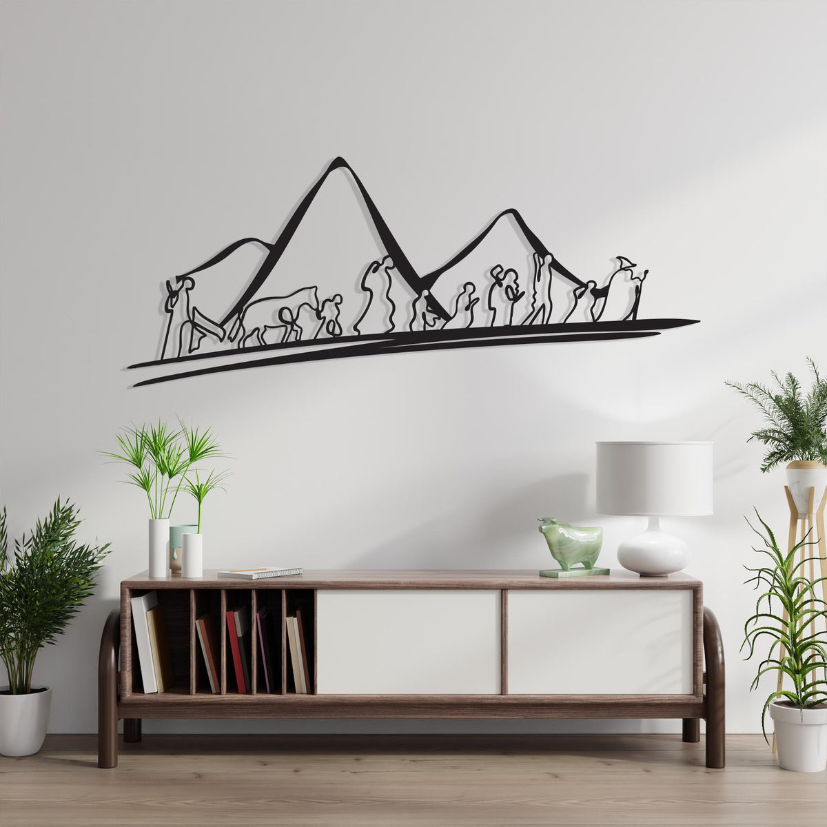 Fellowship of the Journey Metal Wall Art – laser-cut steel wall decor