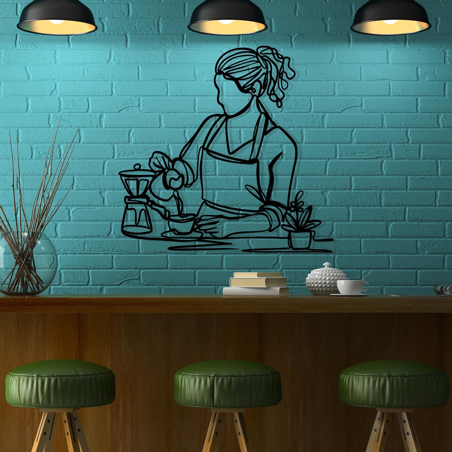 Eternal Walk - Couple Line Art Metal Wall Decor | Wallsignature