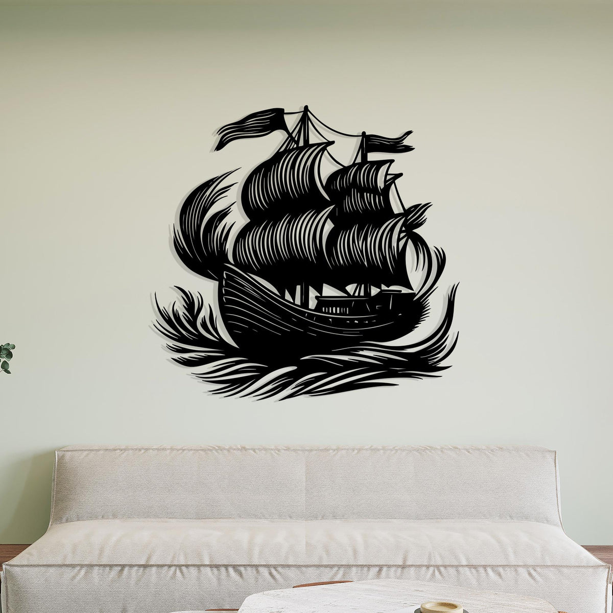 Pirate Ship Metal Wall Art colour options for the metal panel
