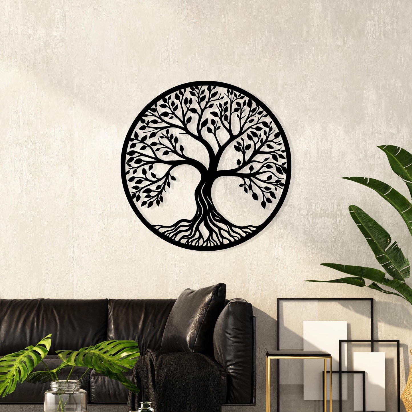 Tree of Life Metal Wall Art, Boho Spiritual Decor, Living Room, Housewarming Gift | Wallsignature
