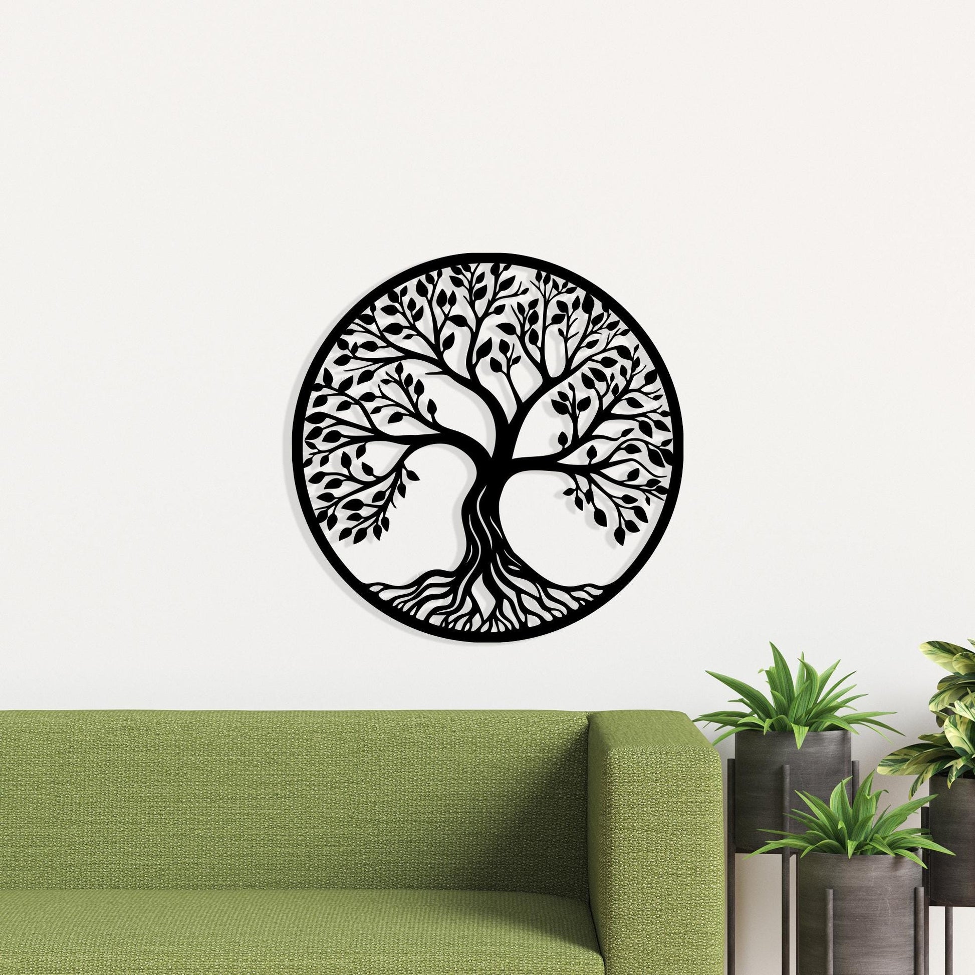Tree of Life Metal Wall Art, Boho Spiritual Decor, Living Room, Housewarming Gift | Wallsignature