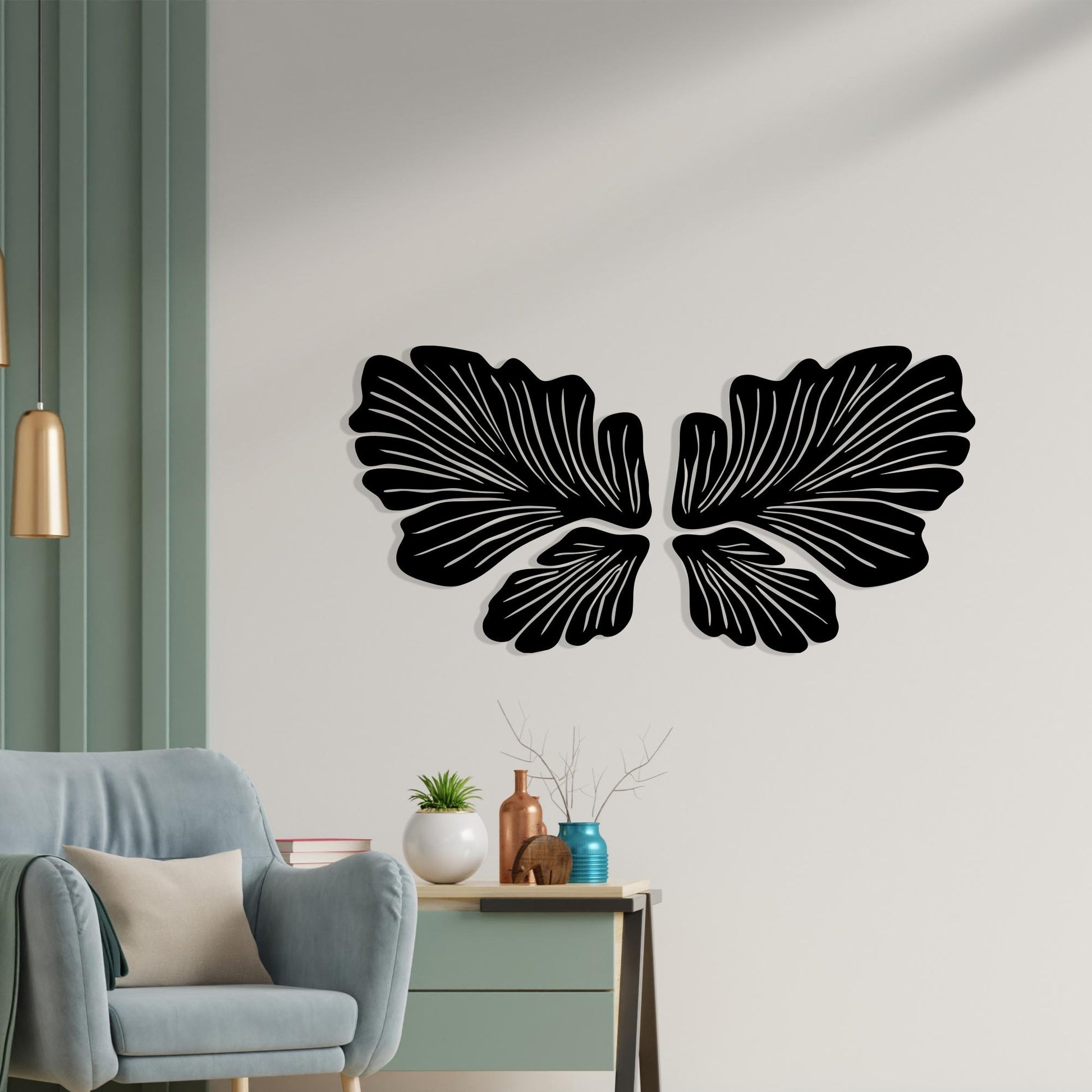 Metal Butterfly Wall Art, Angel Wings Decor, Boho Nature Sign, Large Gift | Wallsignature