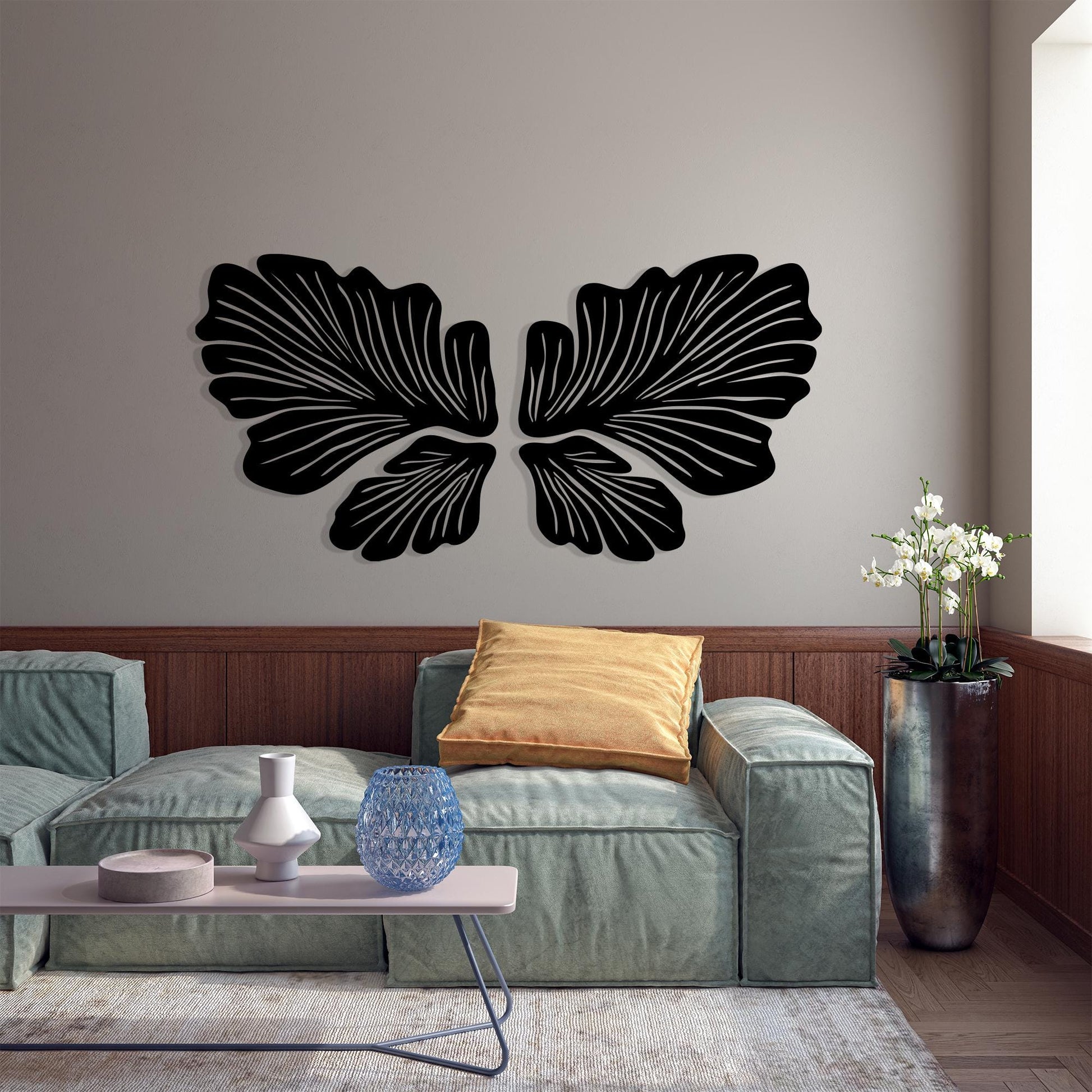 Metal Butterfly Wall Art, Angel Wings Decor, Boho Nature Sign, Large Gift | Wallsignature