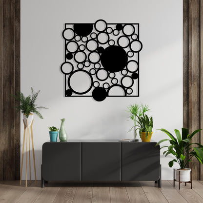 Geometric Circle Metal Wall Art bedroom interior styling
