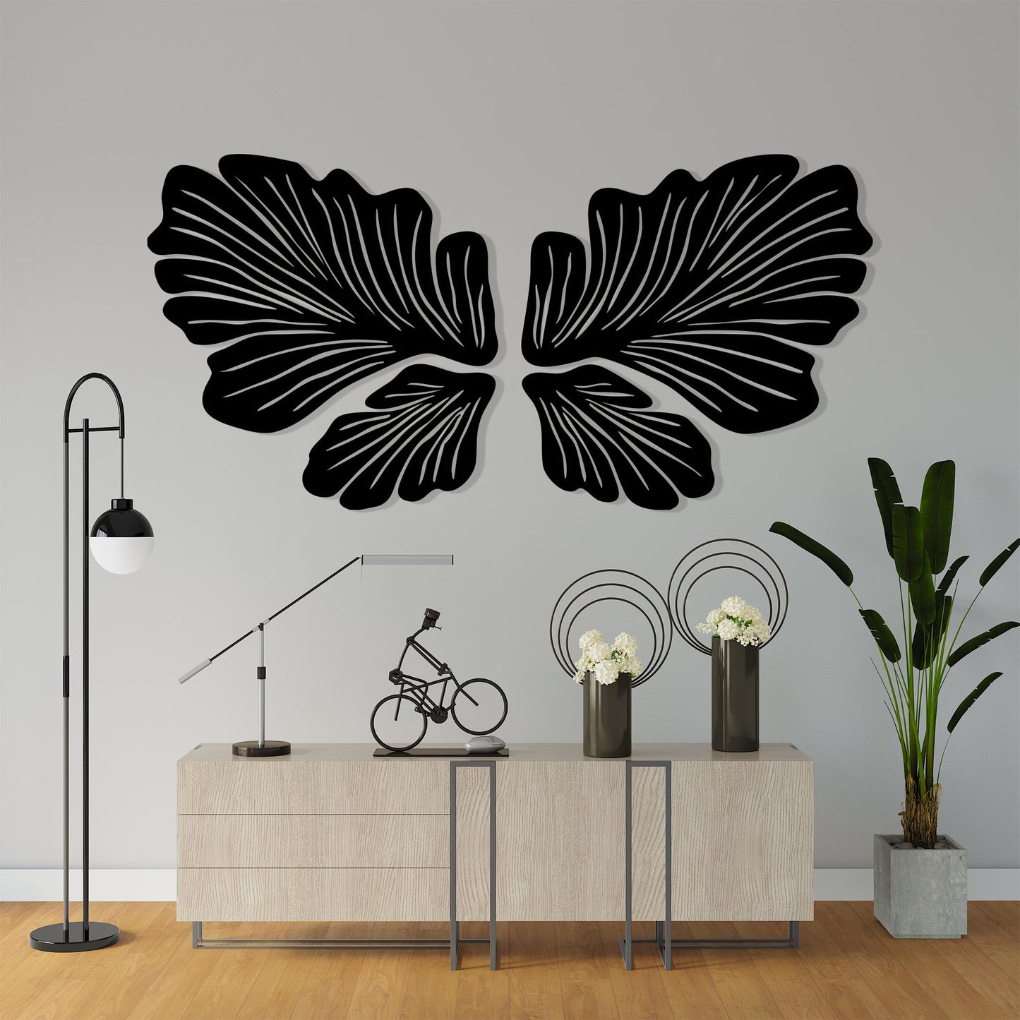Metal Butterfly Wall Art, Angel Wings Decor, Boho Nature Sign, Large Gift | Wallsignature