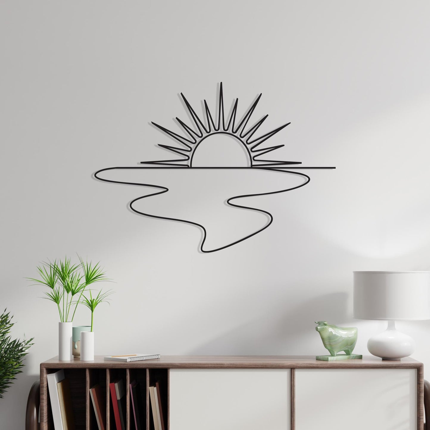 Sunrise Metal Wall Art colour options for the metal panel