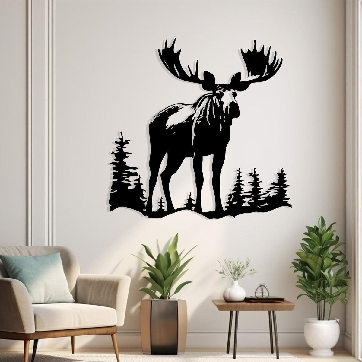 Moose Metal Wall Art colour options for the metal panel